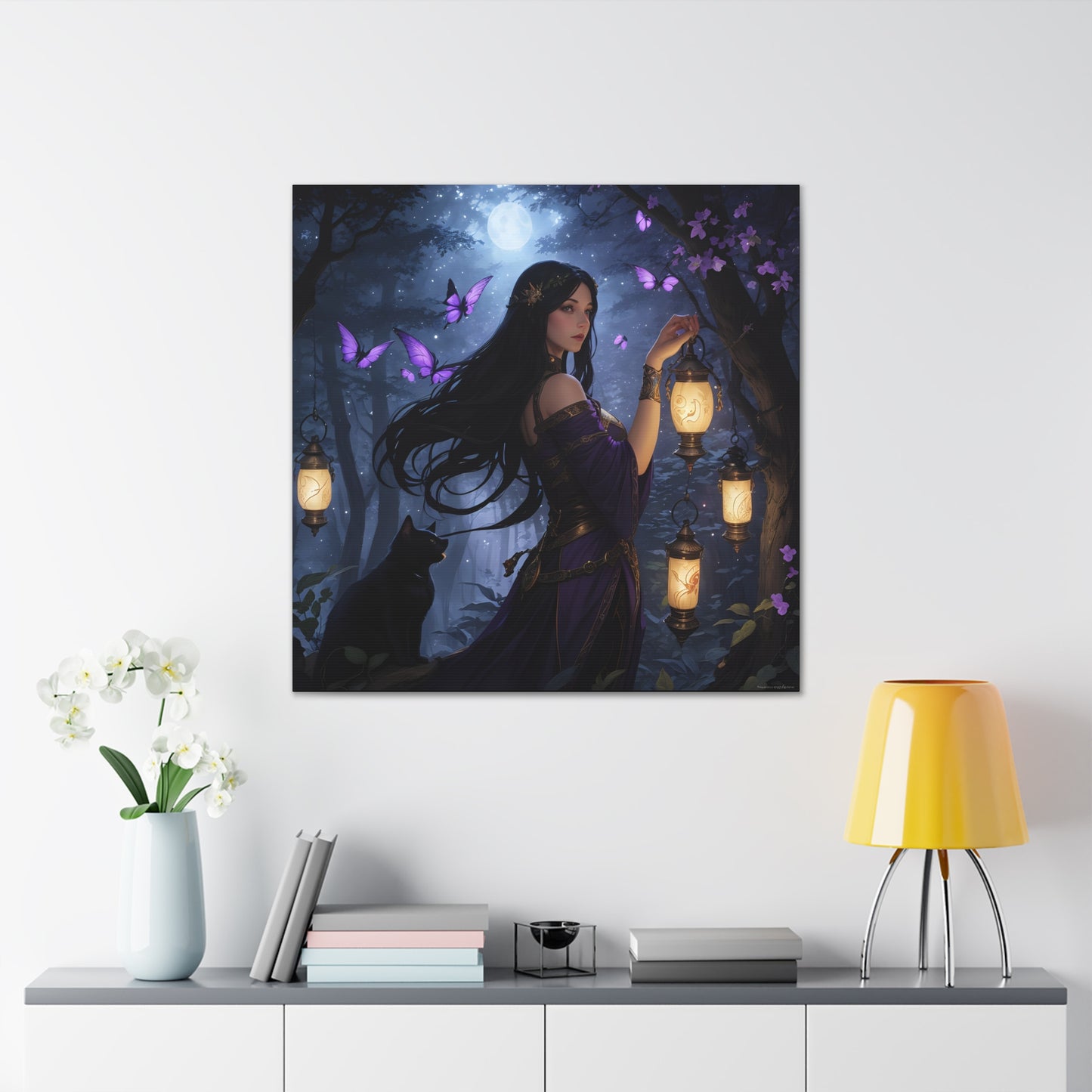 Butterfly Queen, Canvas Art, Canvas Print, Wall Decor, Original Art, Unique Gifts