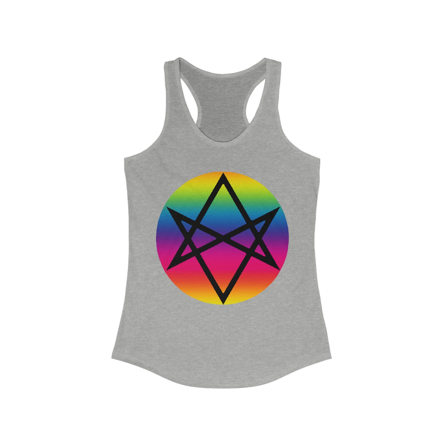 PRIDE Unicursal Hexagram Women's Ideal Racerback Tank