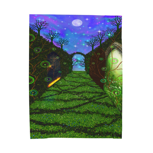 Hidden World Fairy Doorways Giant Velveteen Plush Blanket