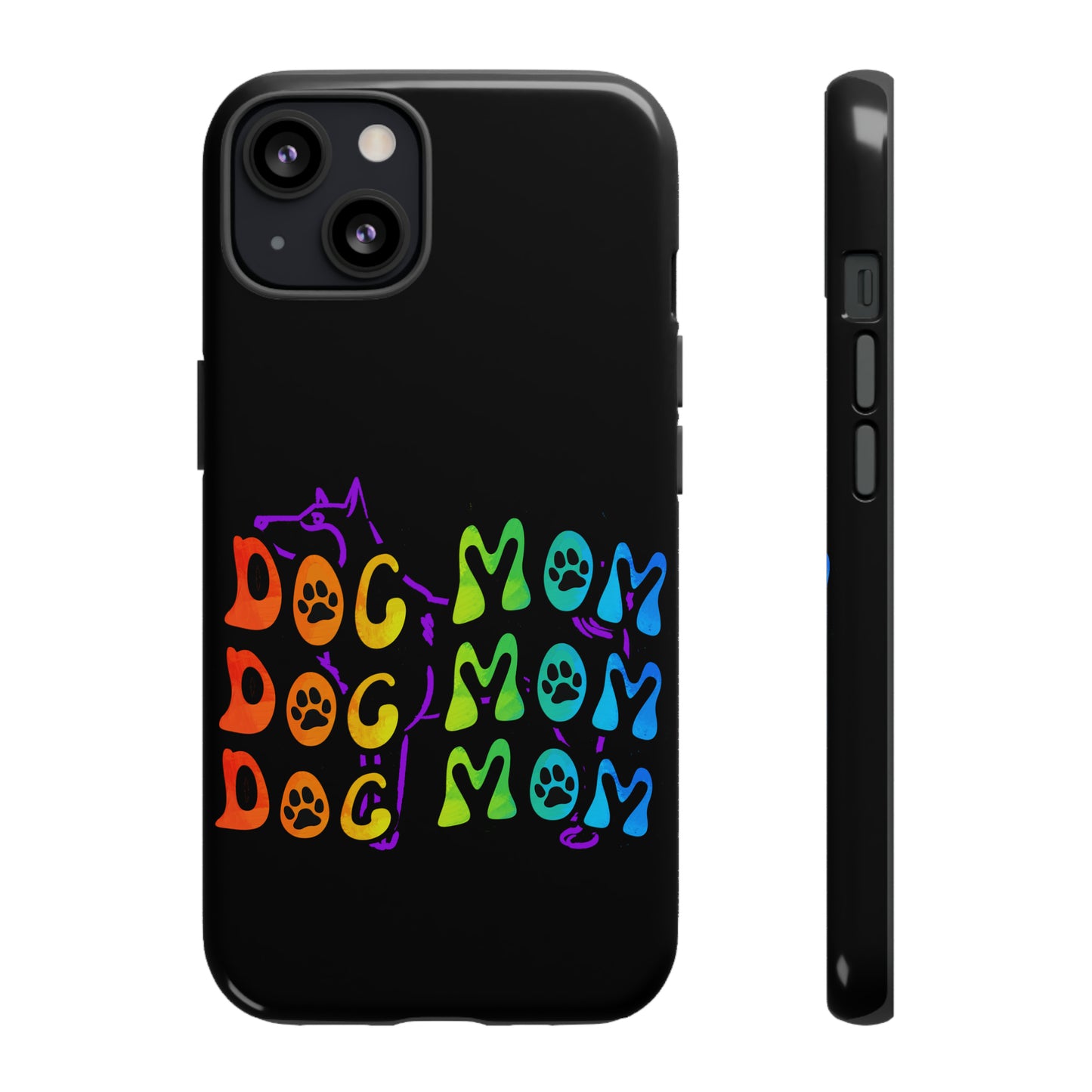 Dog Mom Protective Phone Case, Samsung, iPhone, Pixel, all sizes