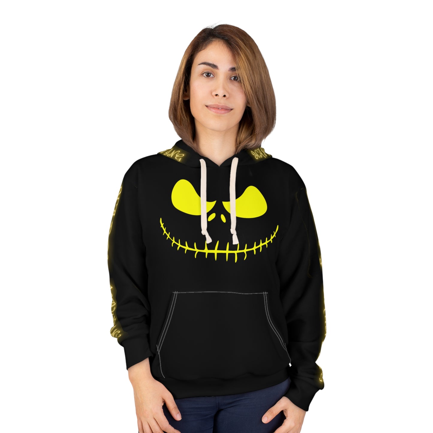 "Happy Haunting and to All A Good Fright" Halloween Pullover Hoodie