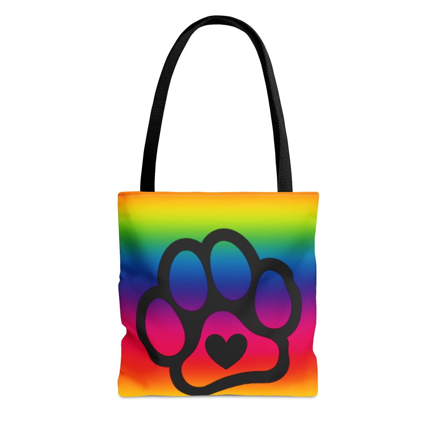 PRIDE Paw Print Tote Bag