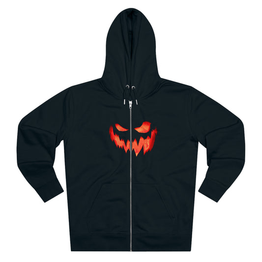 Men's Cultivator spooky Pumpkin Halloween Zip Hoodie