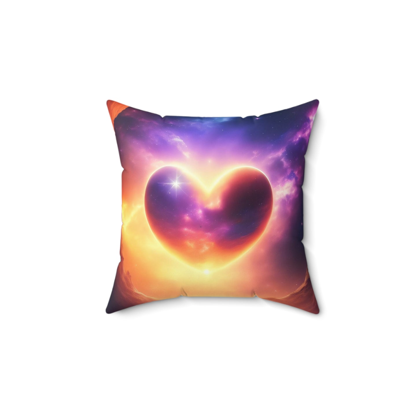 Heart Of Light, Spun Polyester Square Pillow