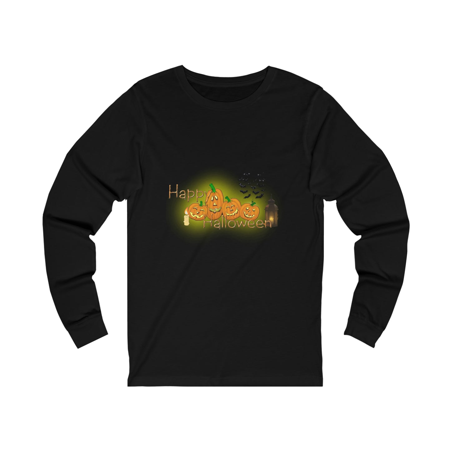 Unisex Jersey Long Sleeve Tee HAPPY HALLOWEEN Top