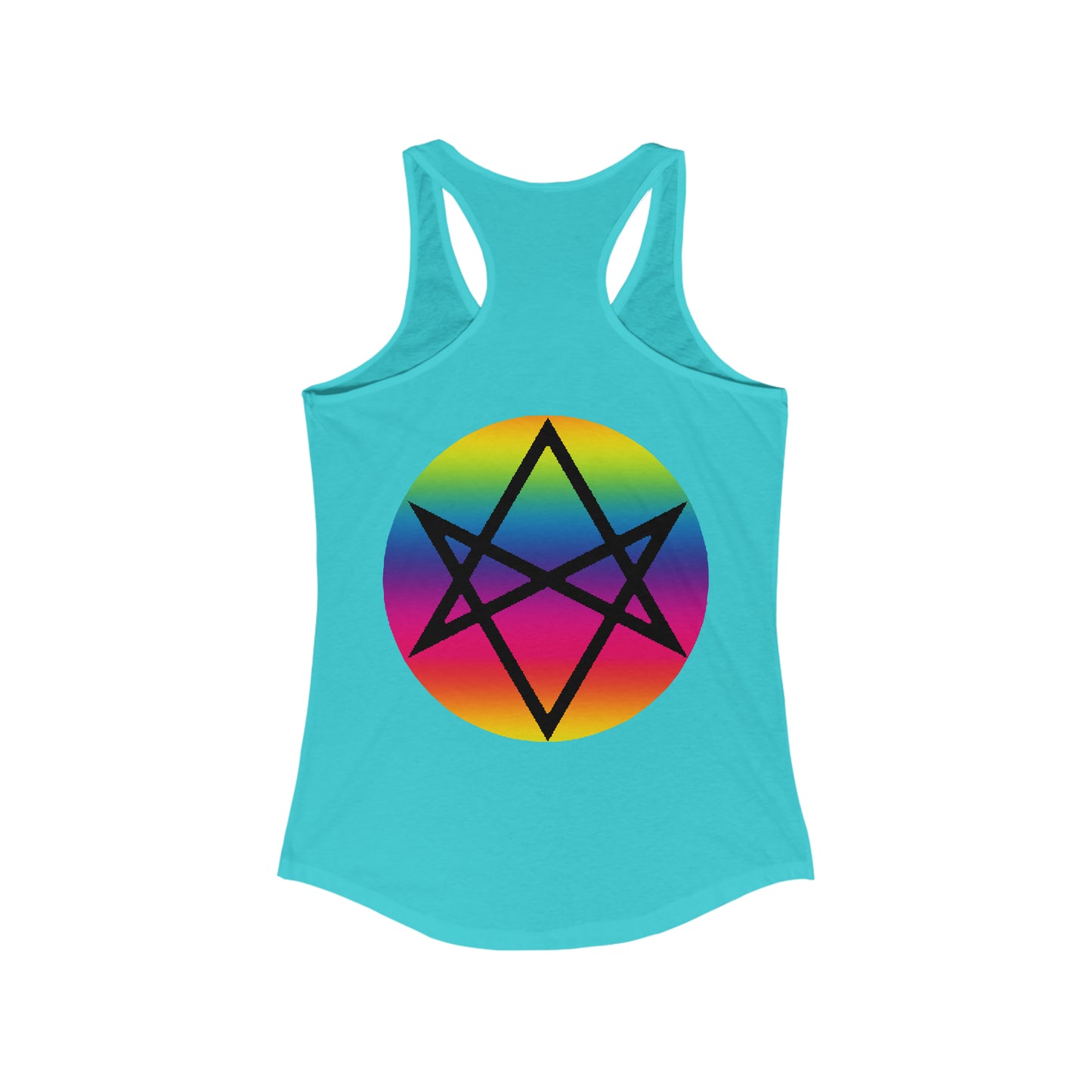 PRIDE Unicursal Hexagram Women's Ideal Racerback Tank