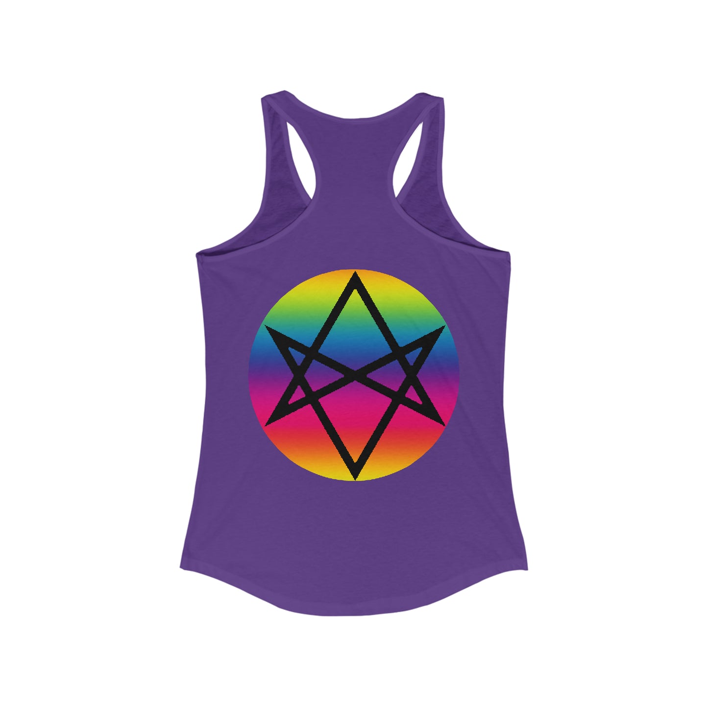 PRIDE Unicursal Hexagram Women's Ideal Racerback Tank