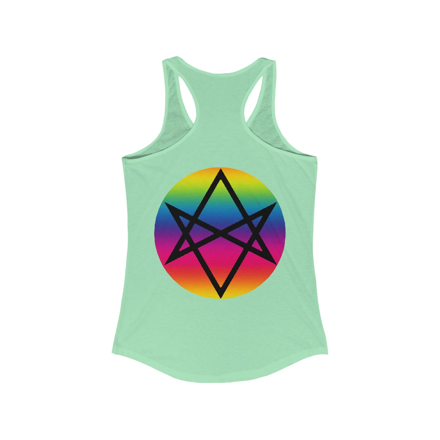 PRIDE Unicursal Hexagram Women's Ideal Racerback Tank