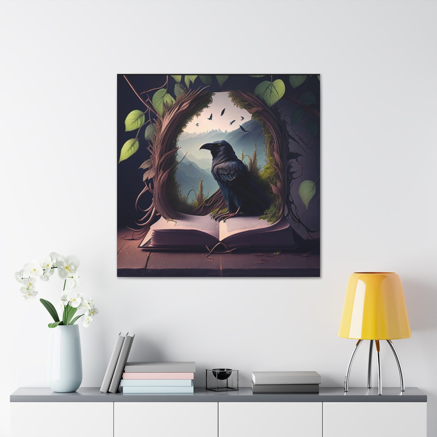 Ancient Knowledge Gaurdian, Canvas Art, Canvas Print, Wall Decor, Original Art, Unique Gifts