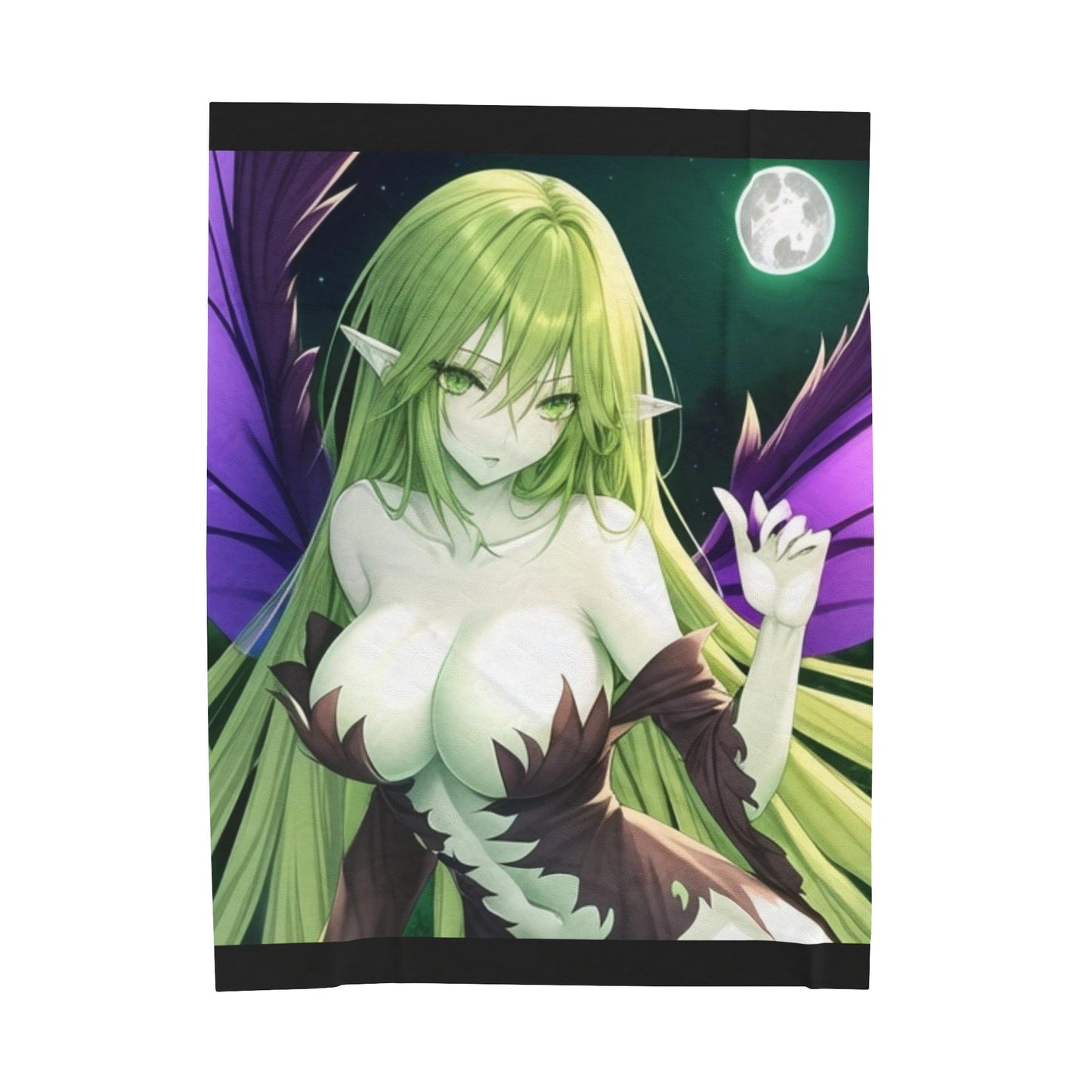 Anime Forest Fairy, Plush Blanket