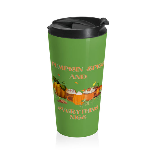 Pumpkin Spice and Everything Nice Halloween Travel Mug with Insert