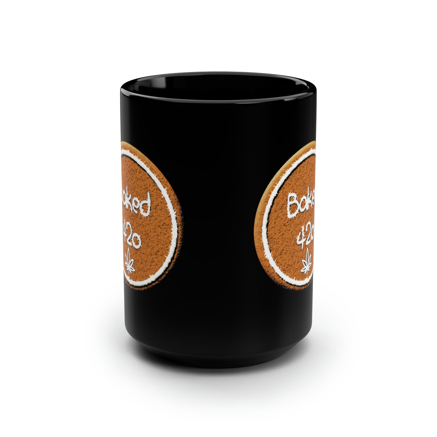 Baked 420, Black Mug, 15oz, 420 Gift