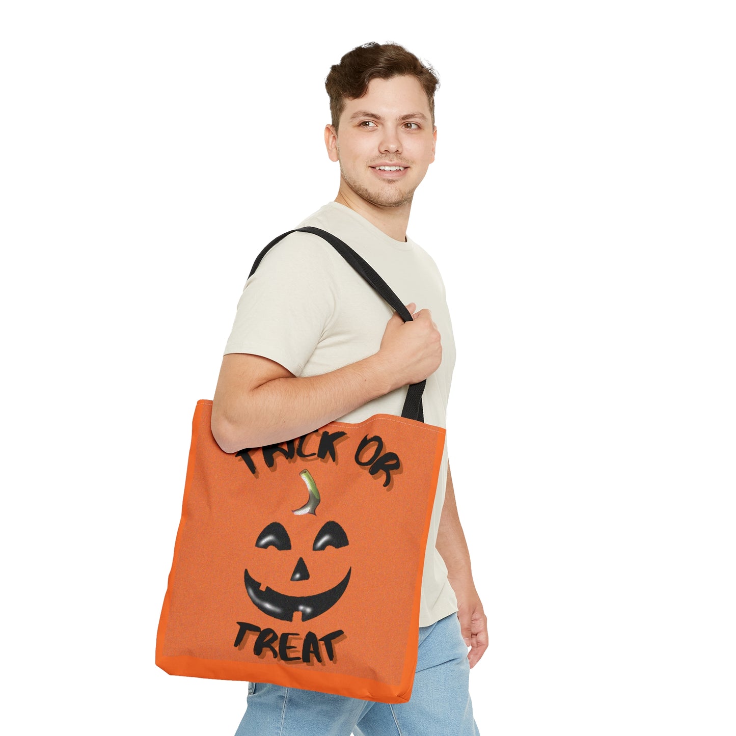 Trick Or Treat Pumpkin Halloween Candy Tote Bag