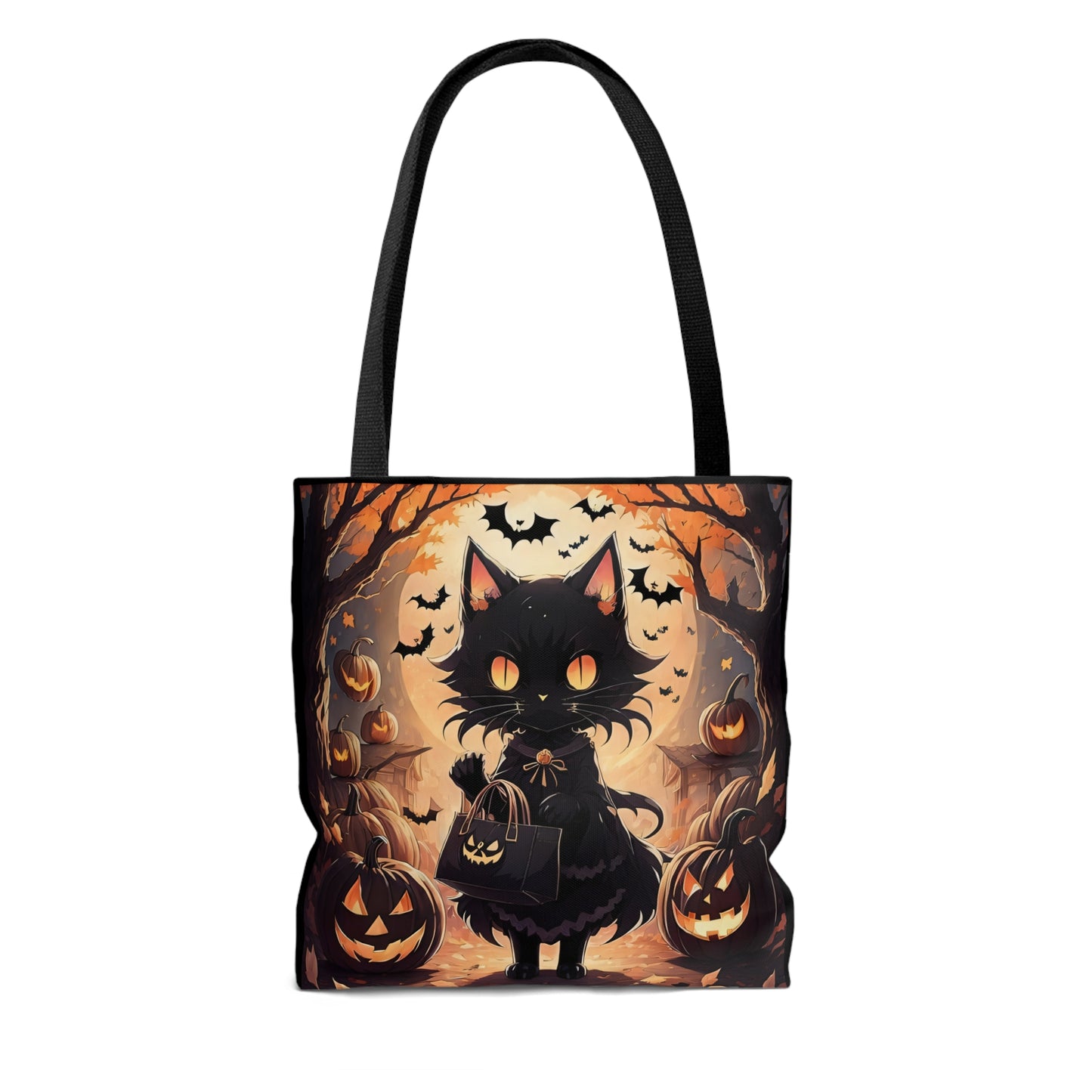 Halloween Cat Halloween Candy Tote Bag