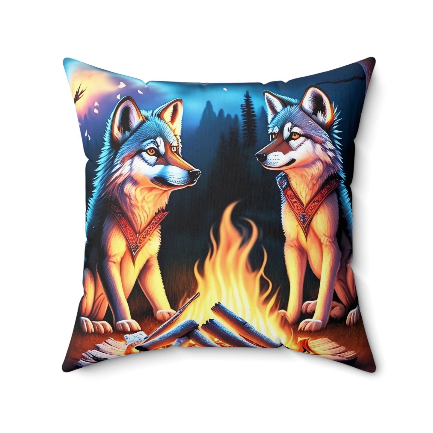 Campfire Stories, Spun Polyester Square Pillow