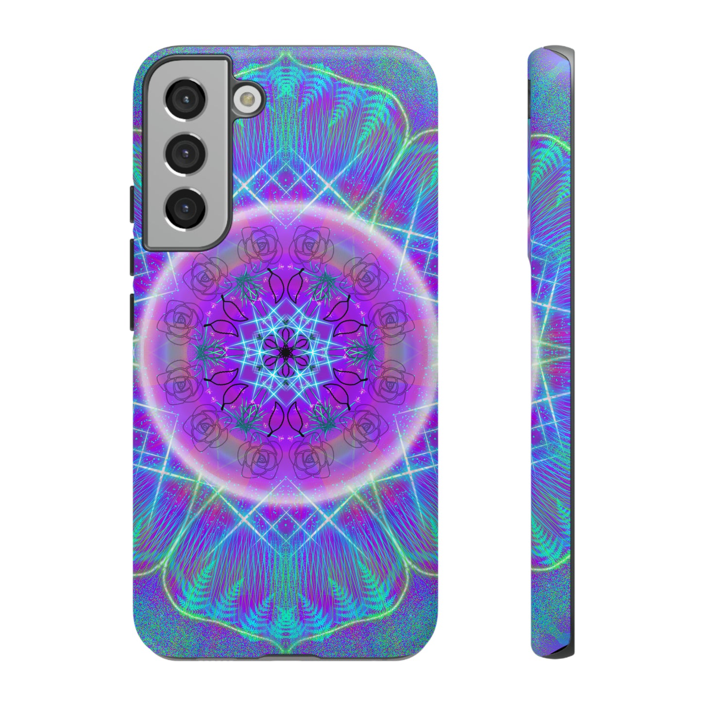 Psychedelic Mandala Protective Phone Case, Samsung, iPhone, Pixel, all sizes