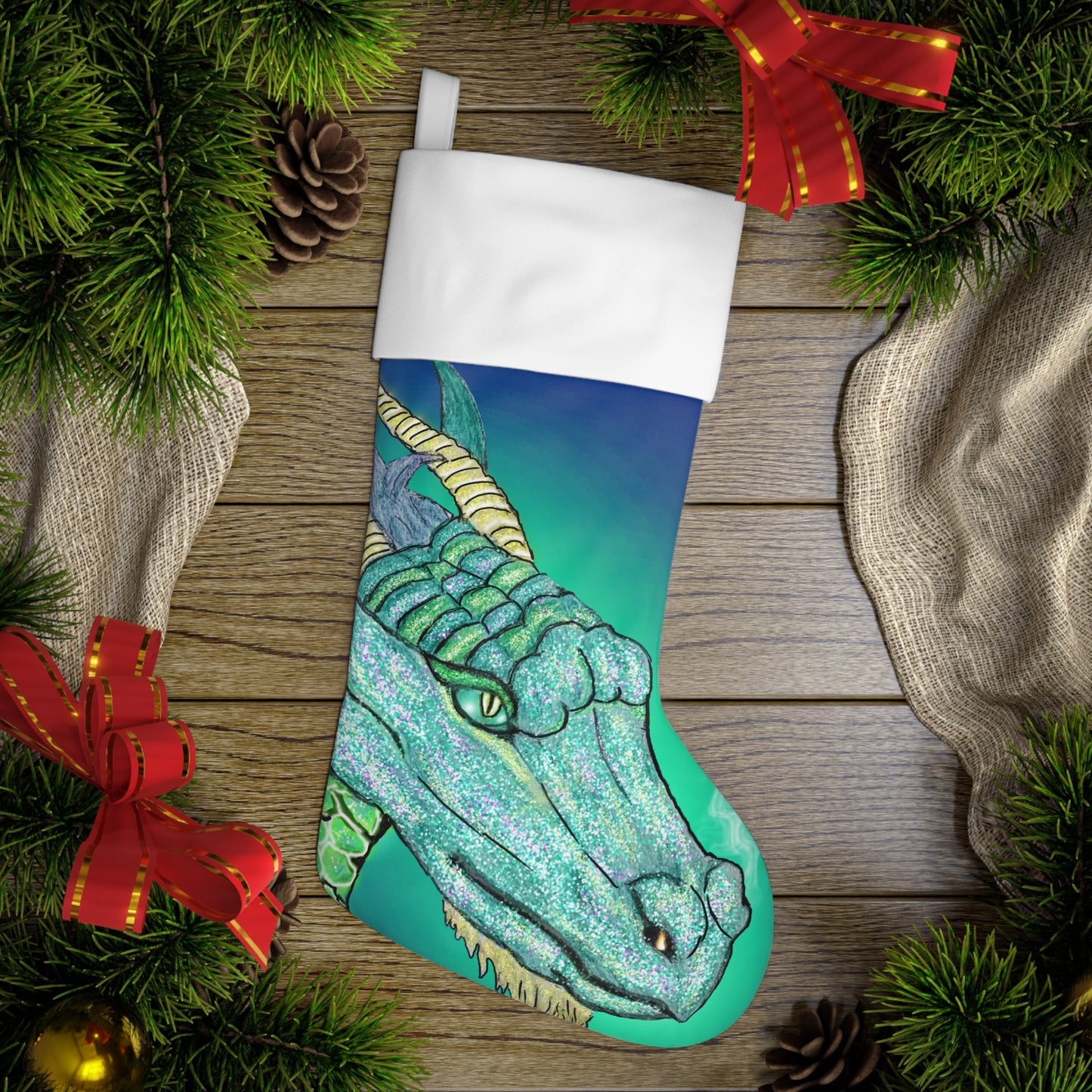 Dragon Christmas Stocking