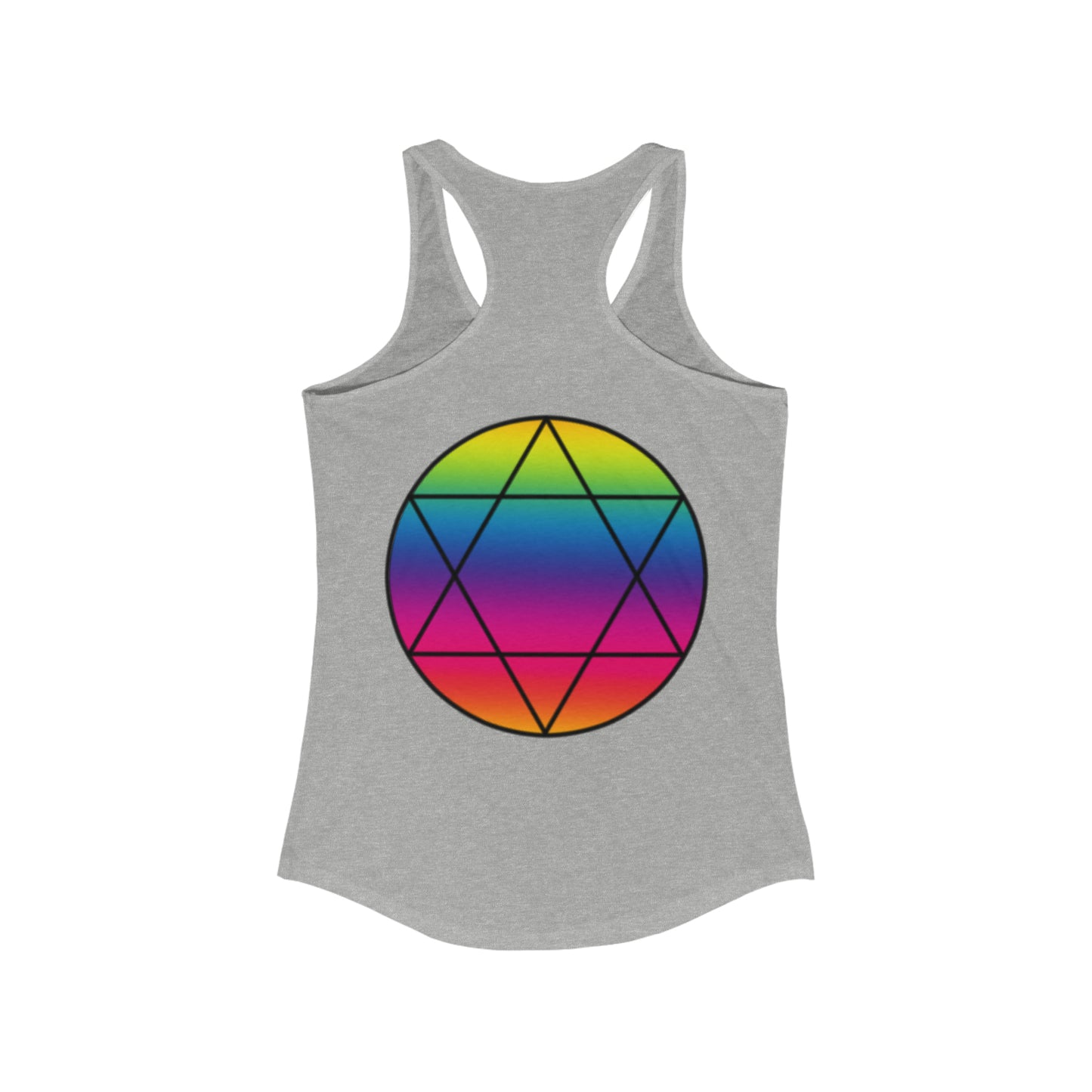 PRIDE Hexagram  Women's Ideal Racerback Tank