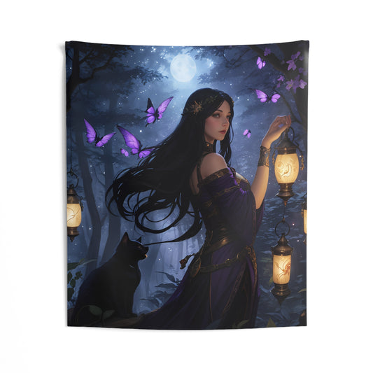 The Butterfly Queen, Wall Tapestry 51 x 60