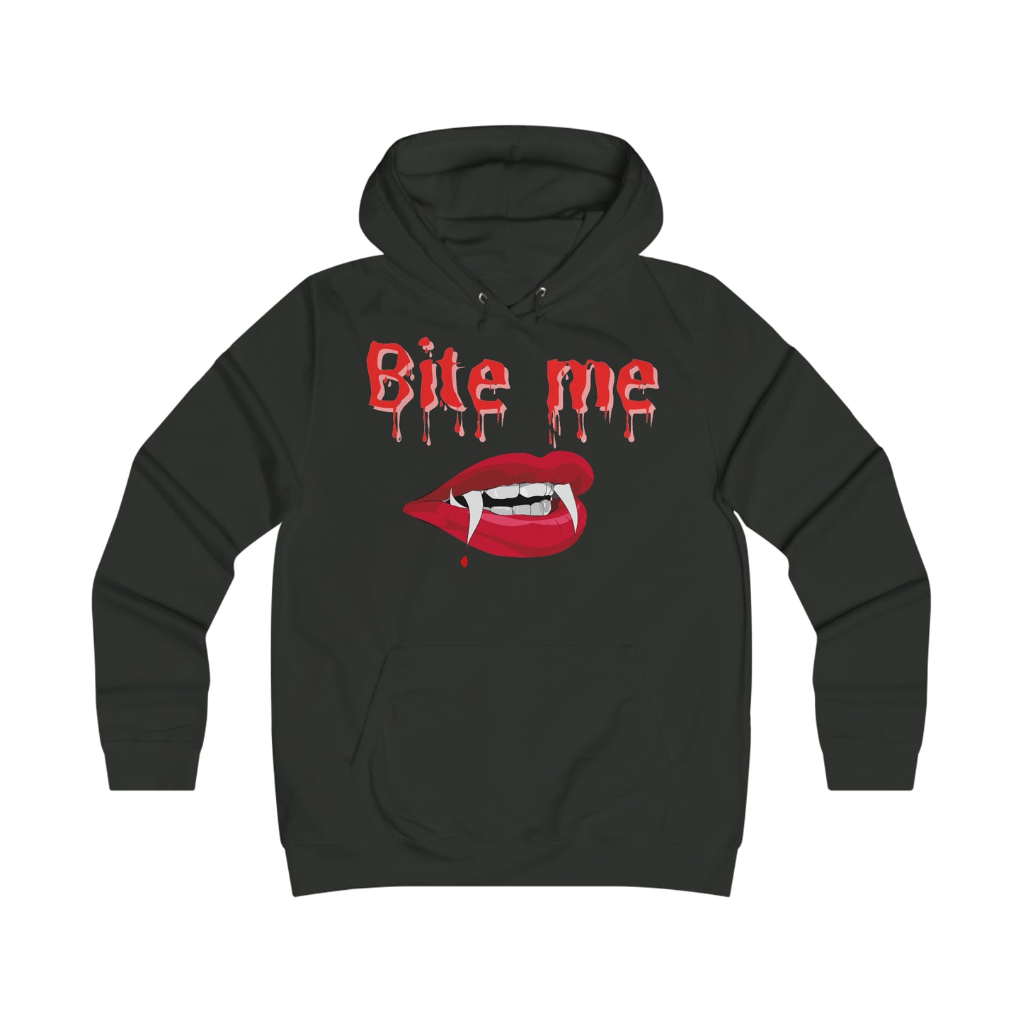 Bite Me Girlie College Hoodie