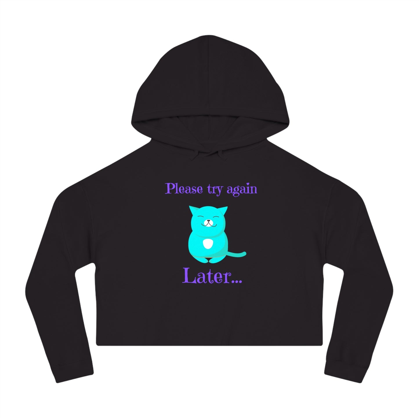 Copy of Eat Me Christmas Womens Cropped Hooded Sweatshirt