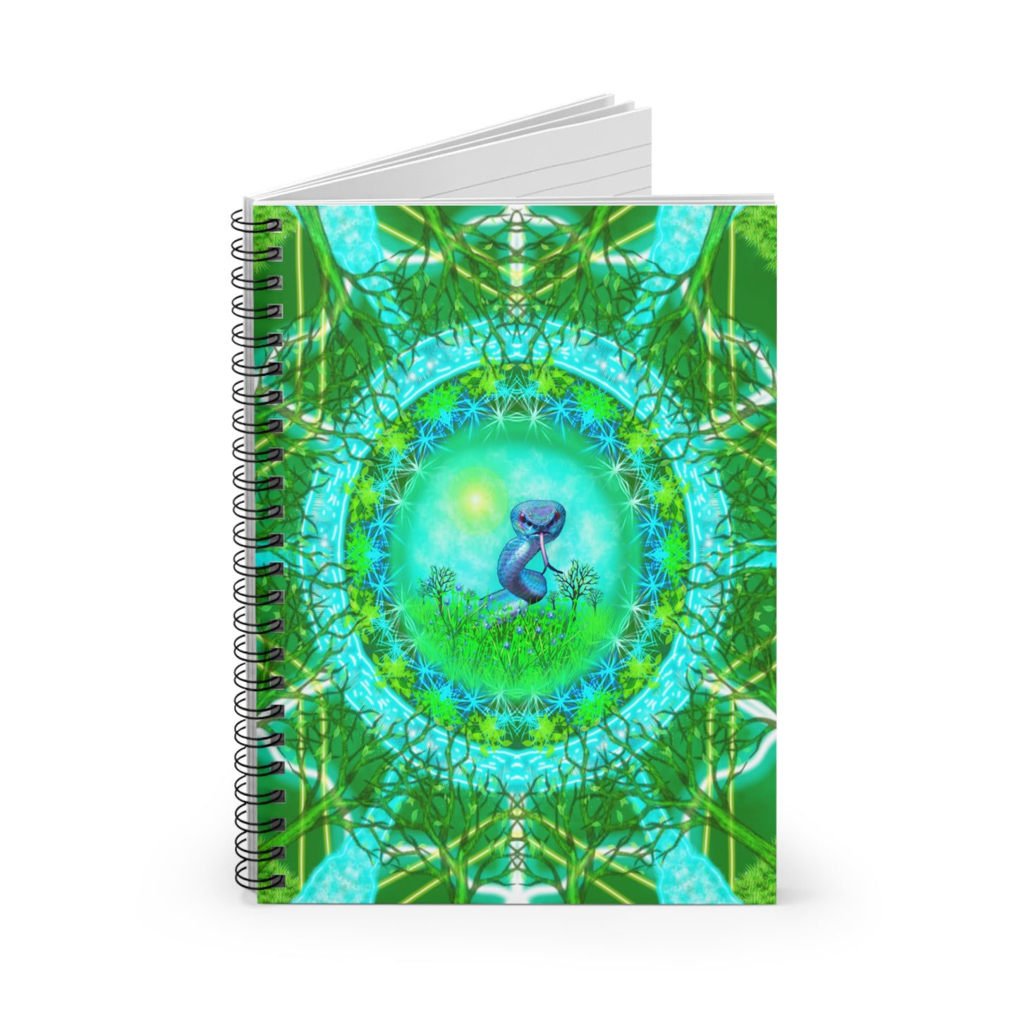 Snake Medicine Mandala Spiral Notebook - Ruled Line