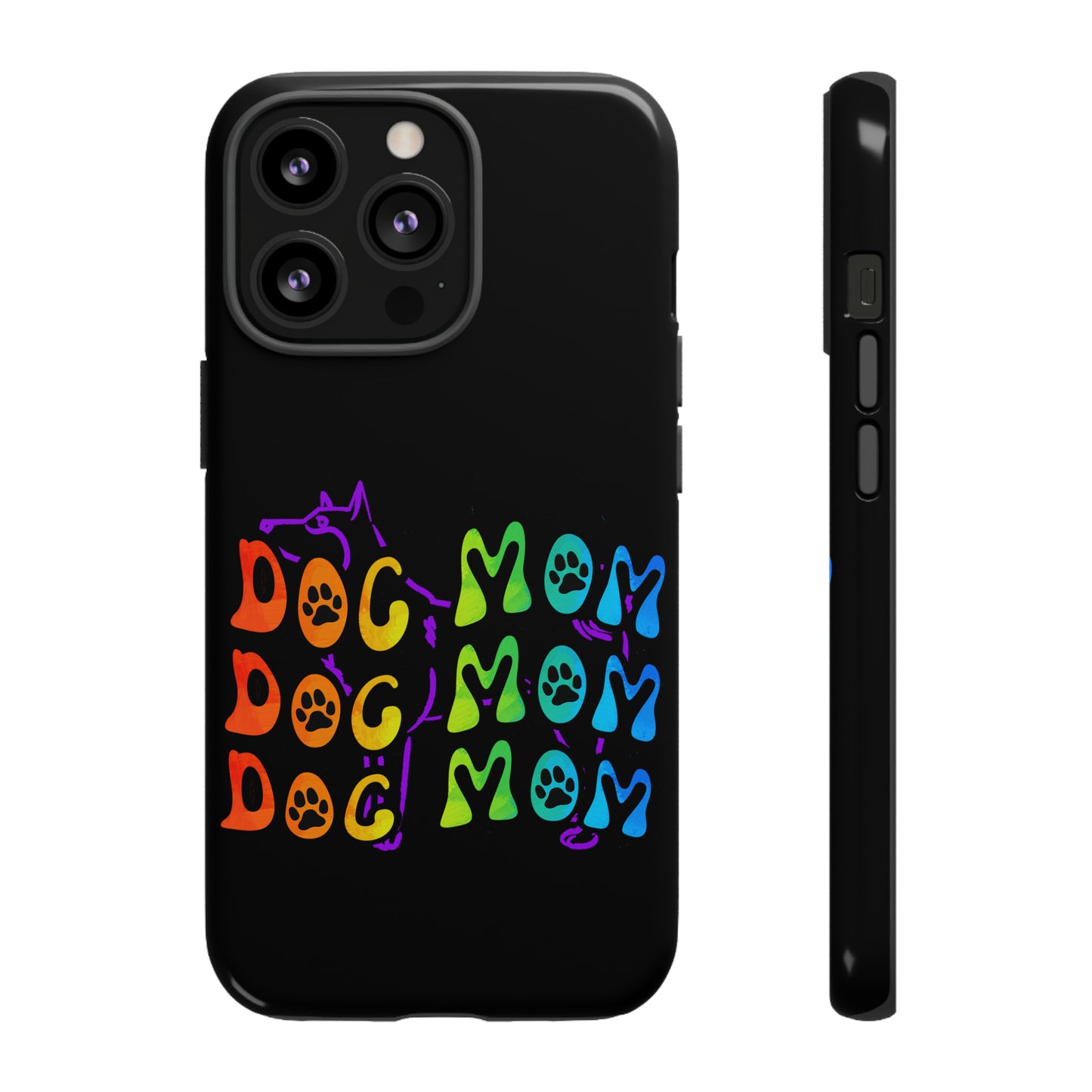 Dog Mom Protective Phone Case, Samsung, iPhone, Pixel, all sizes