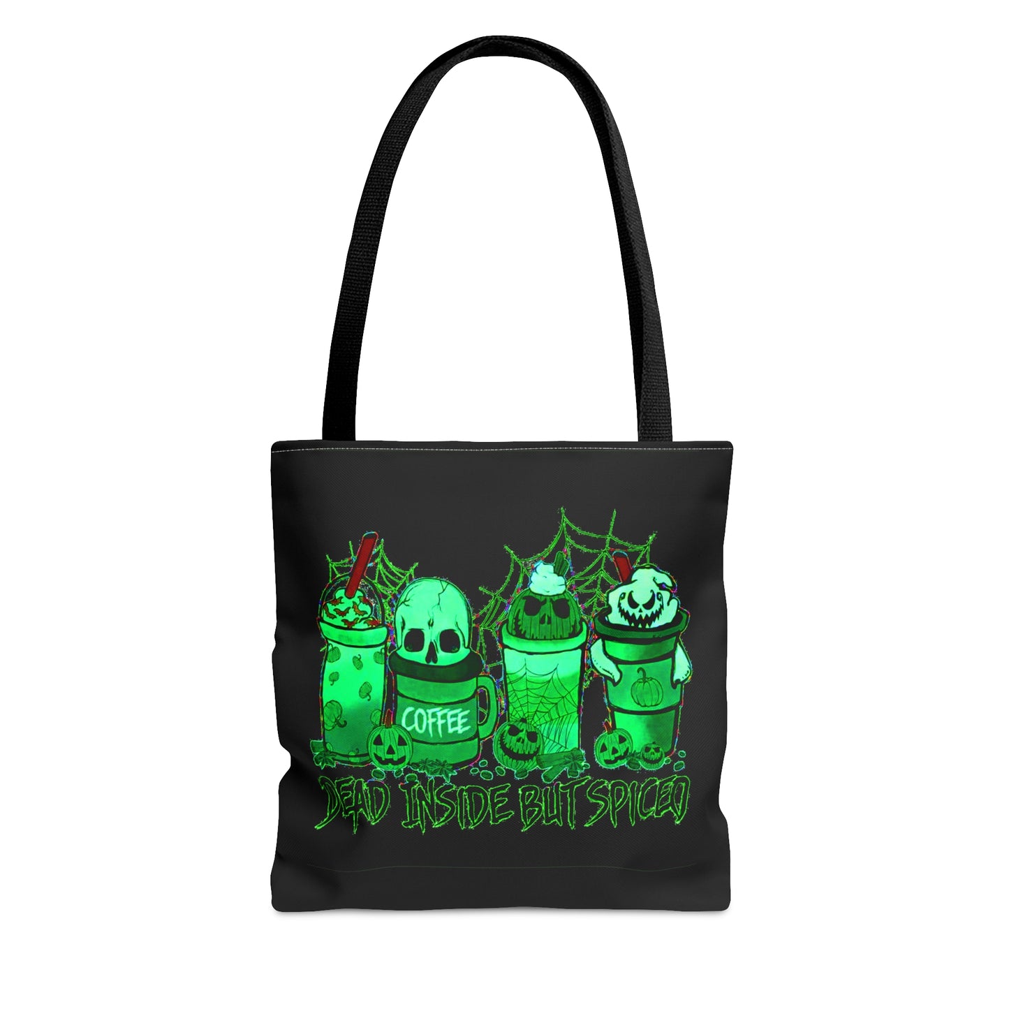 Dead Inside But Spiced Halloween Tote Bag