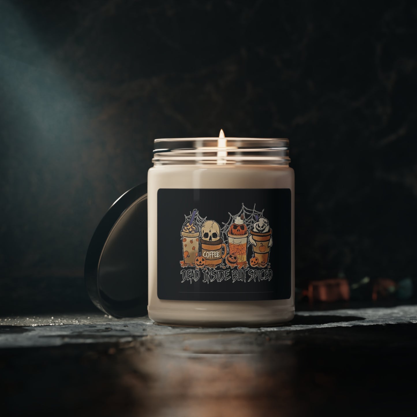 Halloween Candle Dead Inside But Spiced Scented Soy Candle, 9oz