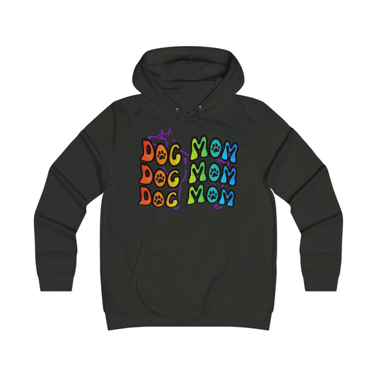 Dog Mom Girlie College Hoodie