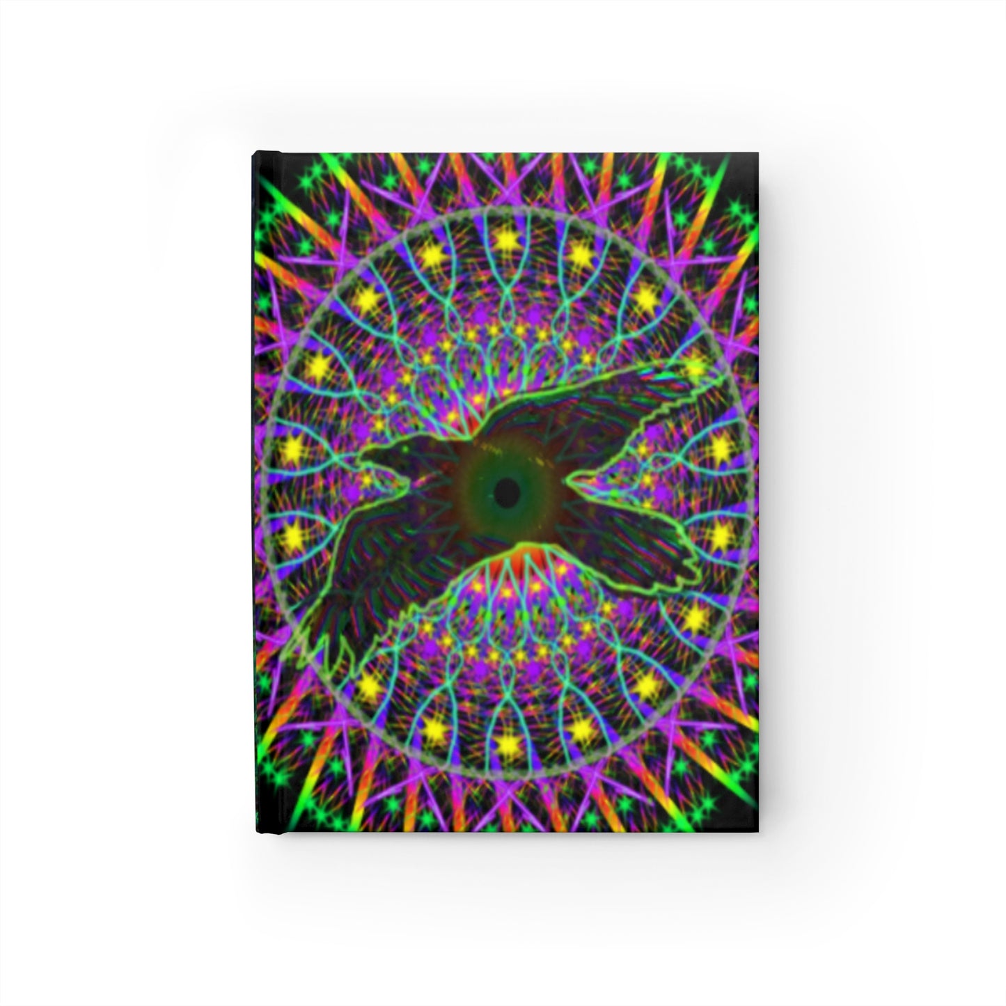 Raven Magick Mandala Hardcover Journal - Ruled Line