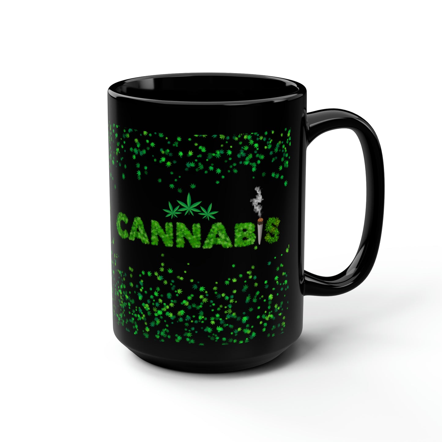 Cannabis, Black Mug, 15oz, 420 Gift