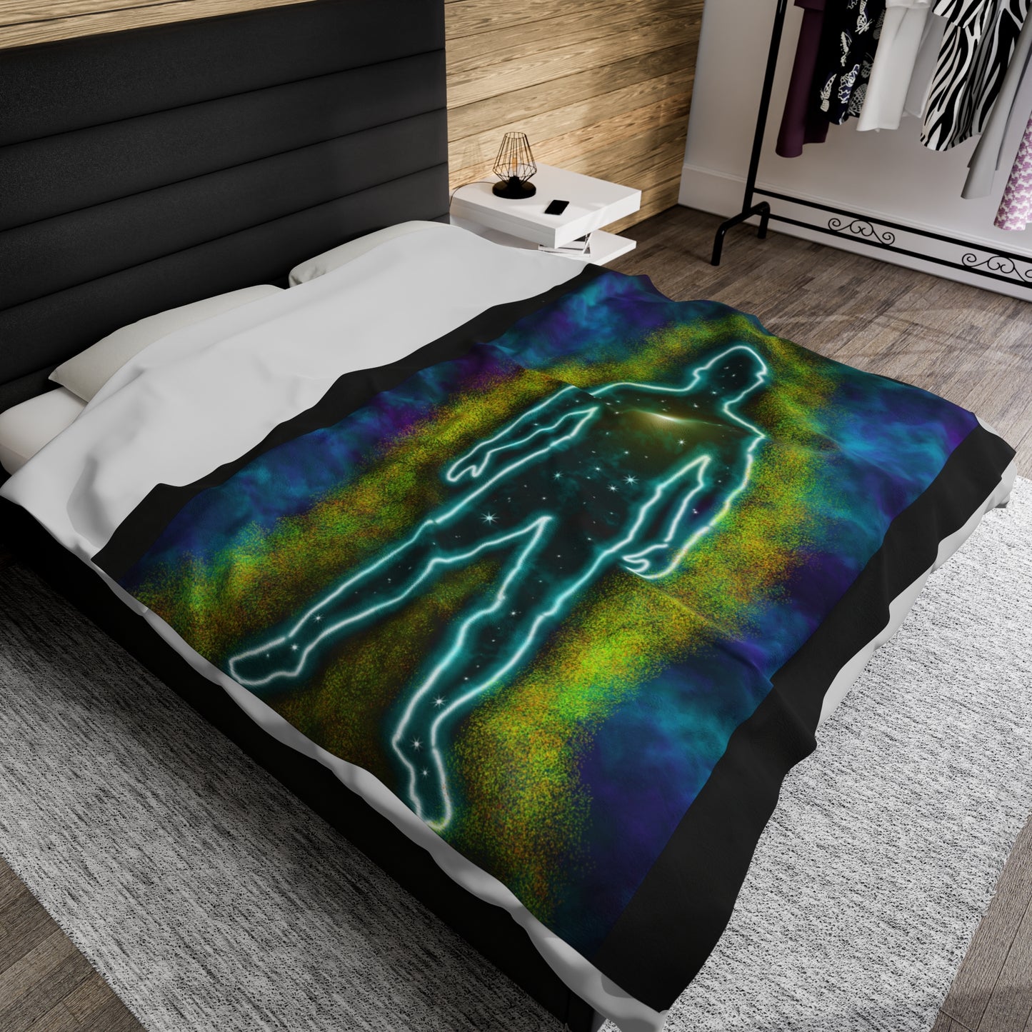 Mystic Energy Body Giant Velveteen Plush Blanket