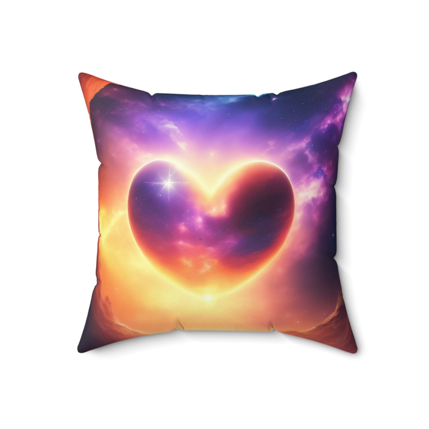 Heart Of Light, Spun Polyester Square Pillow