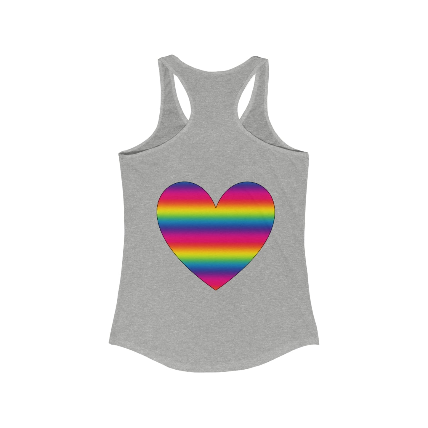 PRIDE Heart Women's Ideal Racerback Tank