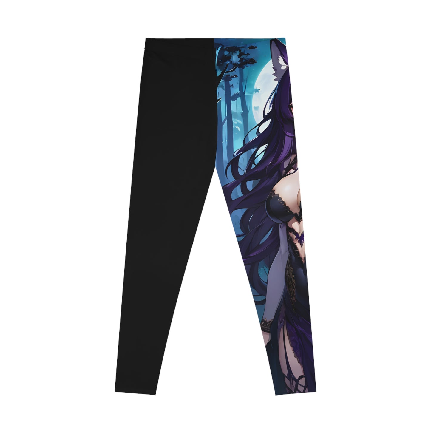 Amethyst Wolf Deity, Black Leggings, Anime