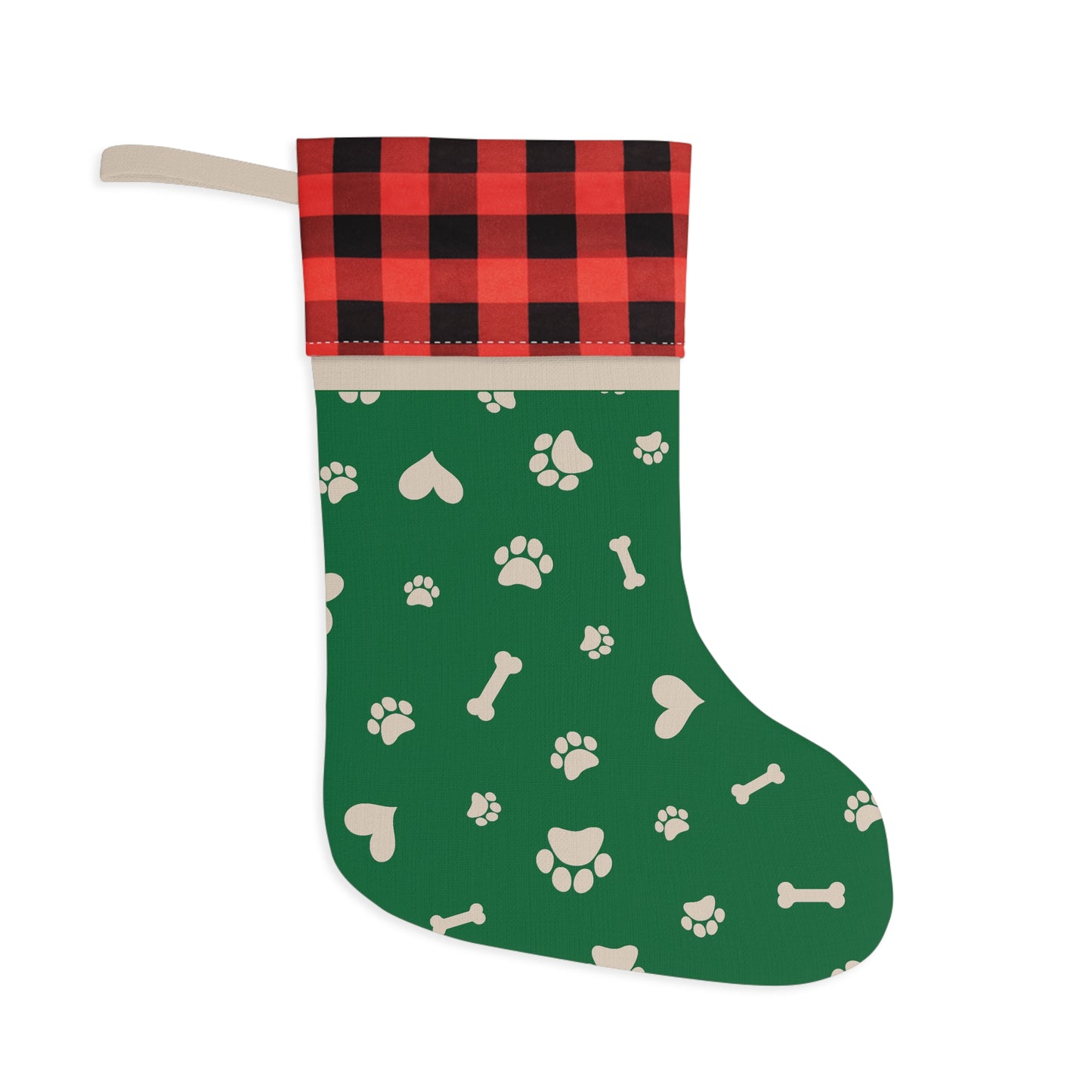 Paw Print Dog/Cat Christmas Stocking