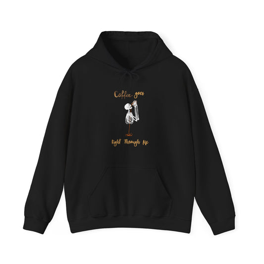 Coffee Goes Right Through Me Unisex Heavy Blend™ Hooded Sweatshirt