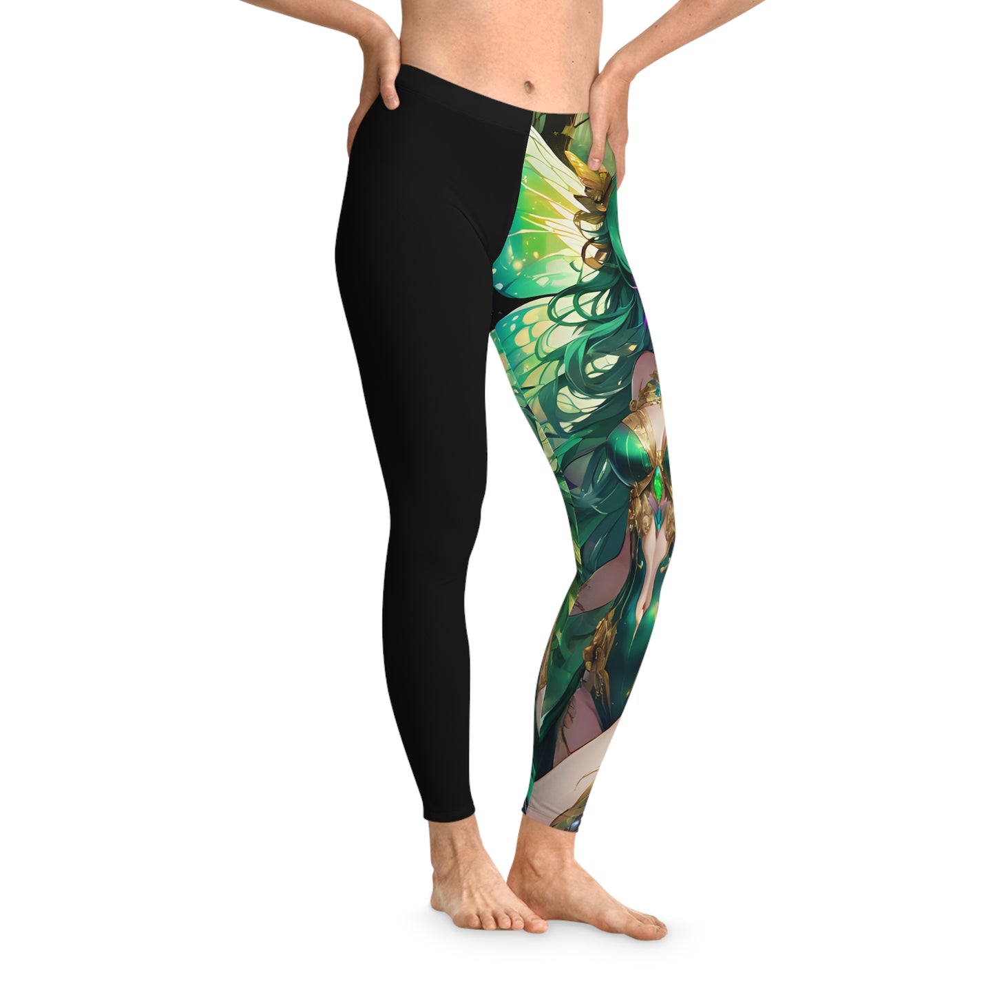 Jade Butterfly Fairy, Black Leggings, Anime