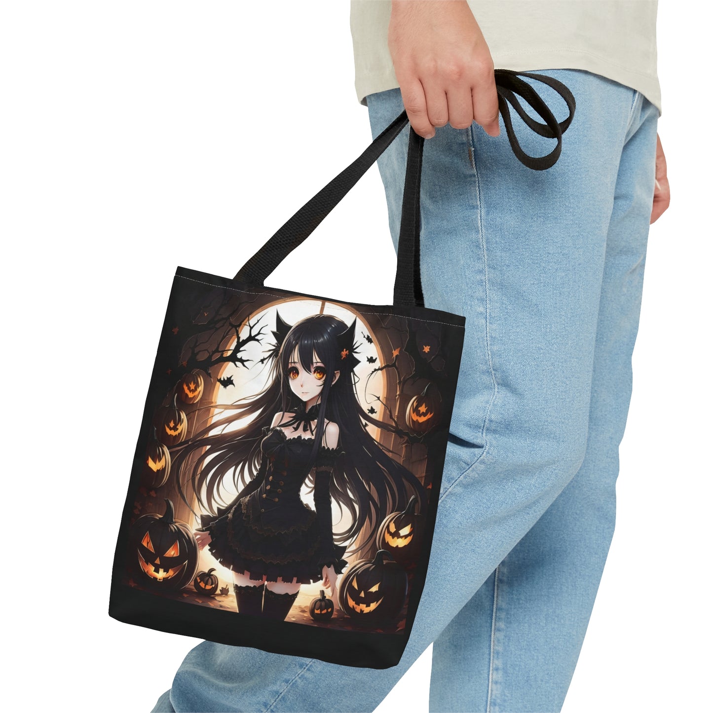 Anime Halloween Girl, Halloween Candy Tote Bag, Laptop Bag, Shoulder Bag