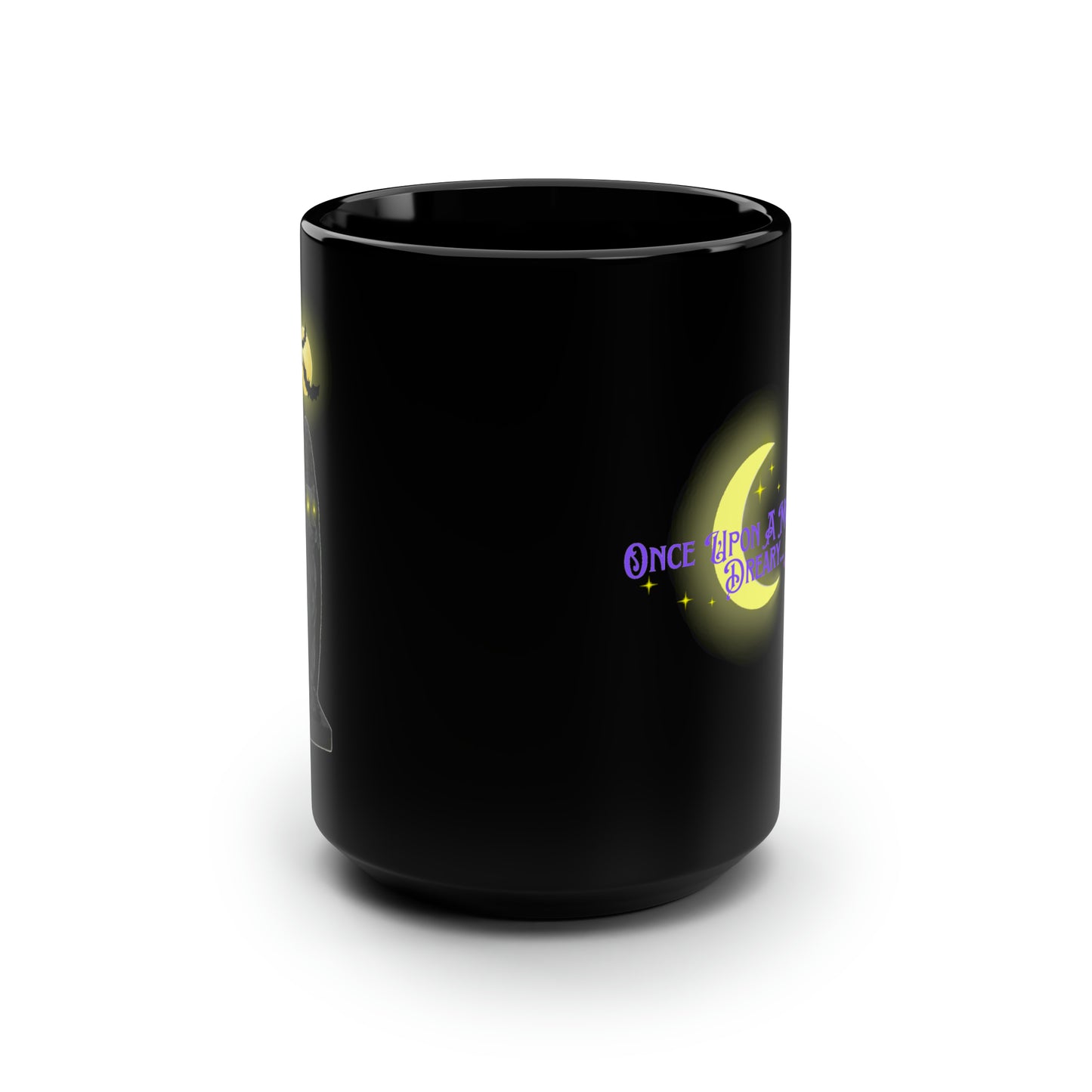 Black Halloween Mug "Once Upon A Midnight Dreary"... (Edgar Allan Poe) 15oz