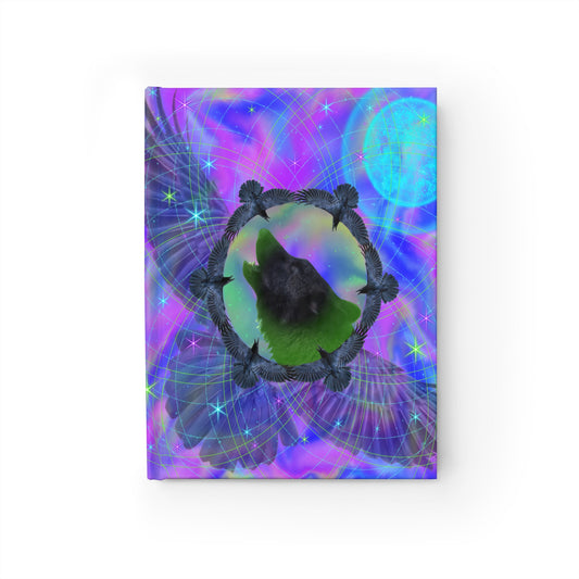 Wolf Medicine Mandala Hardcover Journal - Ruled Line
