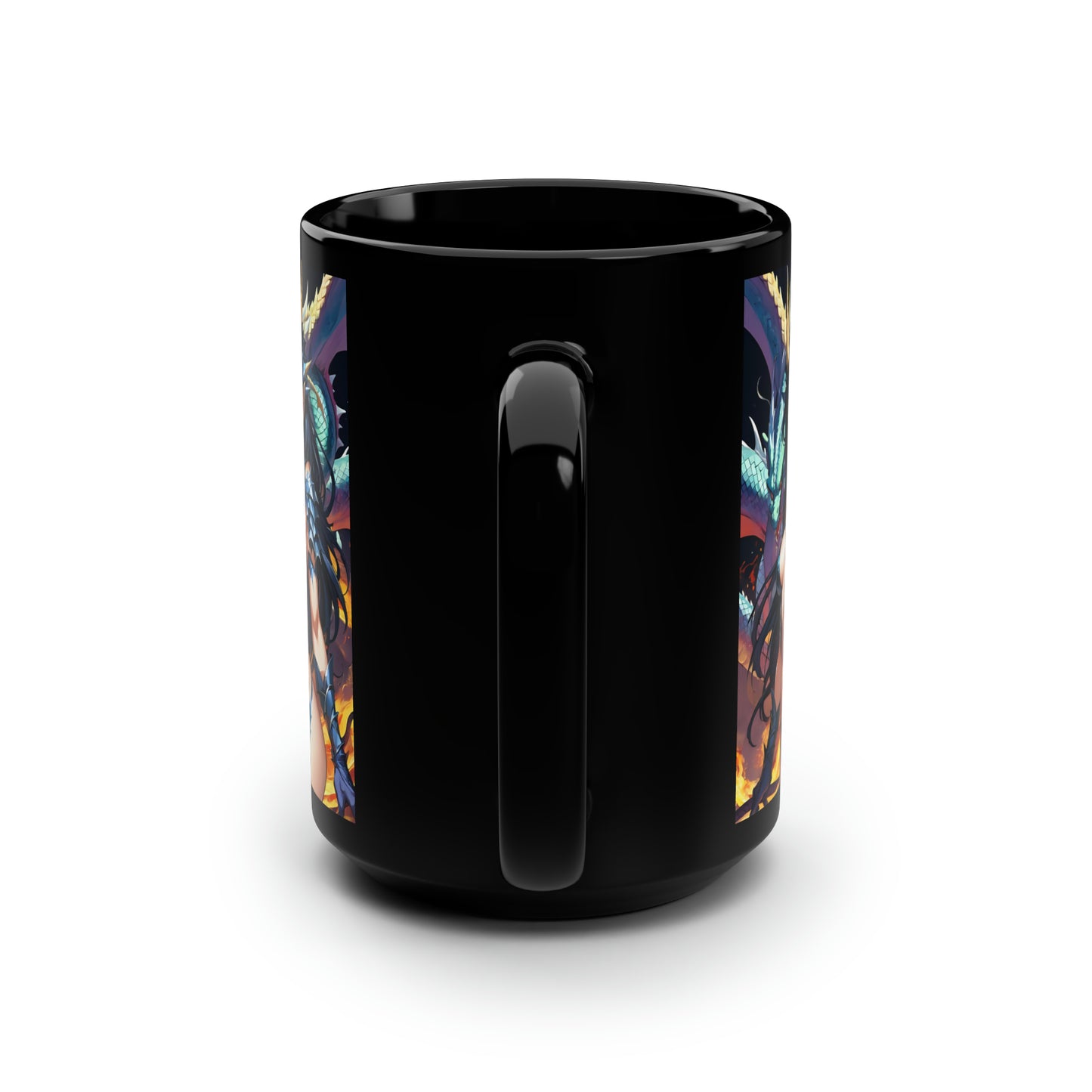 Water Elemental, Black Mug, 15oz