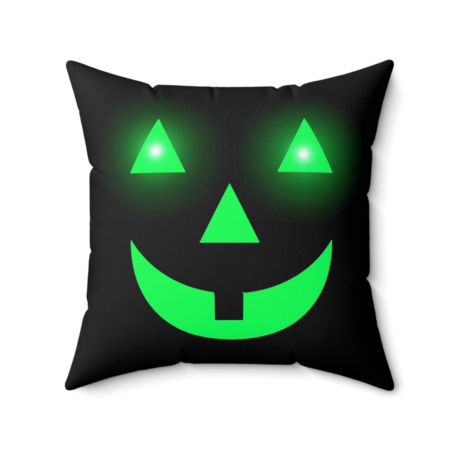 Halloween Pumpkin glow, Spun Polyester Square Pillow