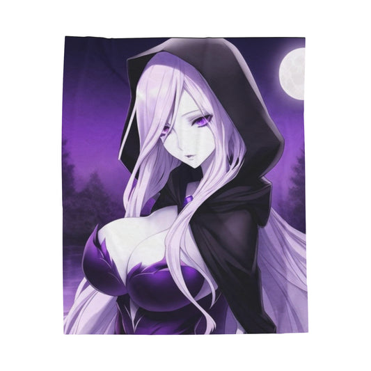 Anime Mage Girl, Plush Blanket