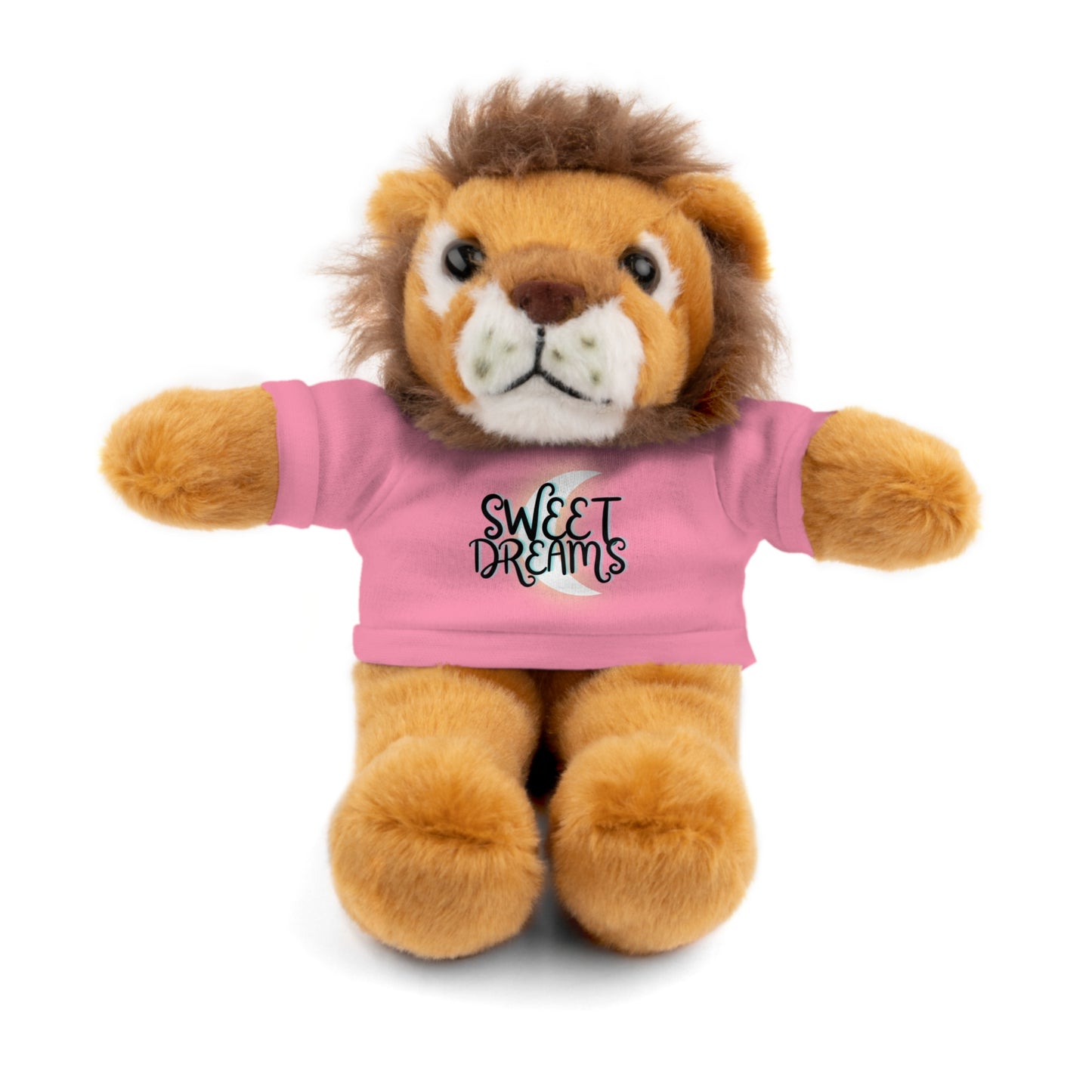 Sweet Dreams Kids Cute Stuffed Animals with Tee, Panda, Teddy Bear, Bunny, Lion, Sheep, Jaguar