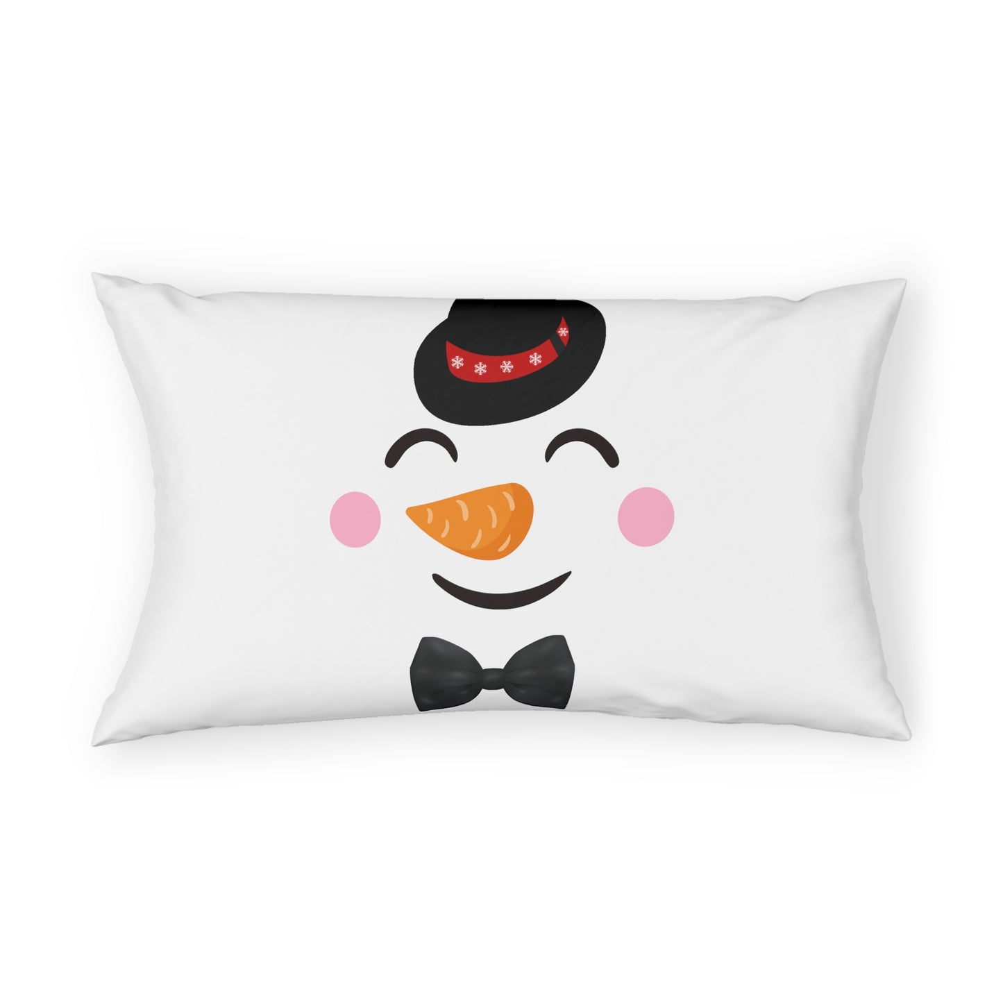 "His" snowman face Pillow case.