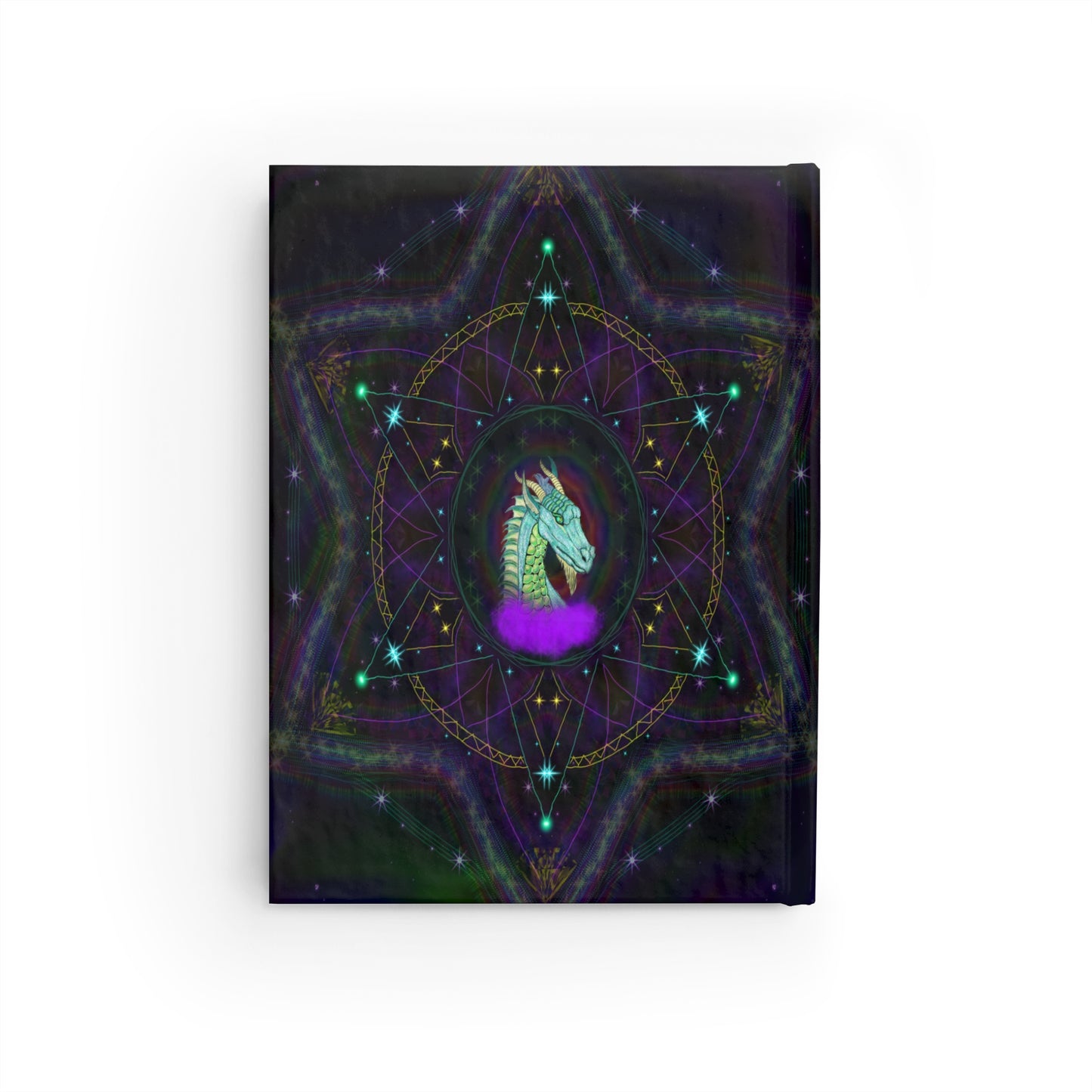 Mystic Dragon Mandala Hardcover Journal - Ruled Line