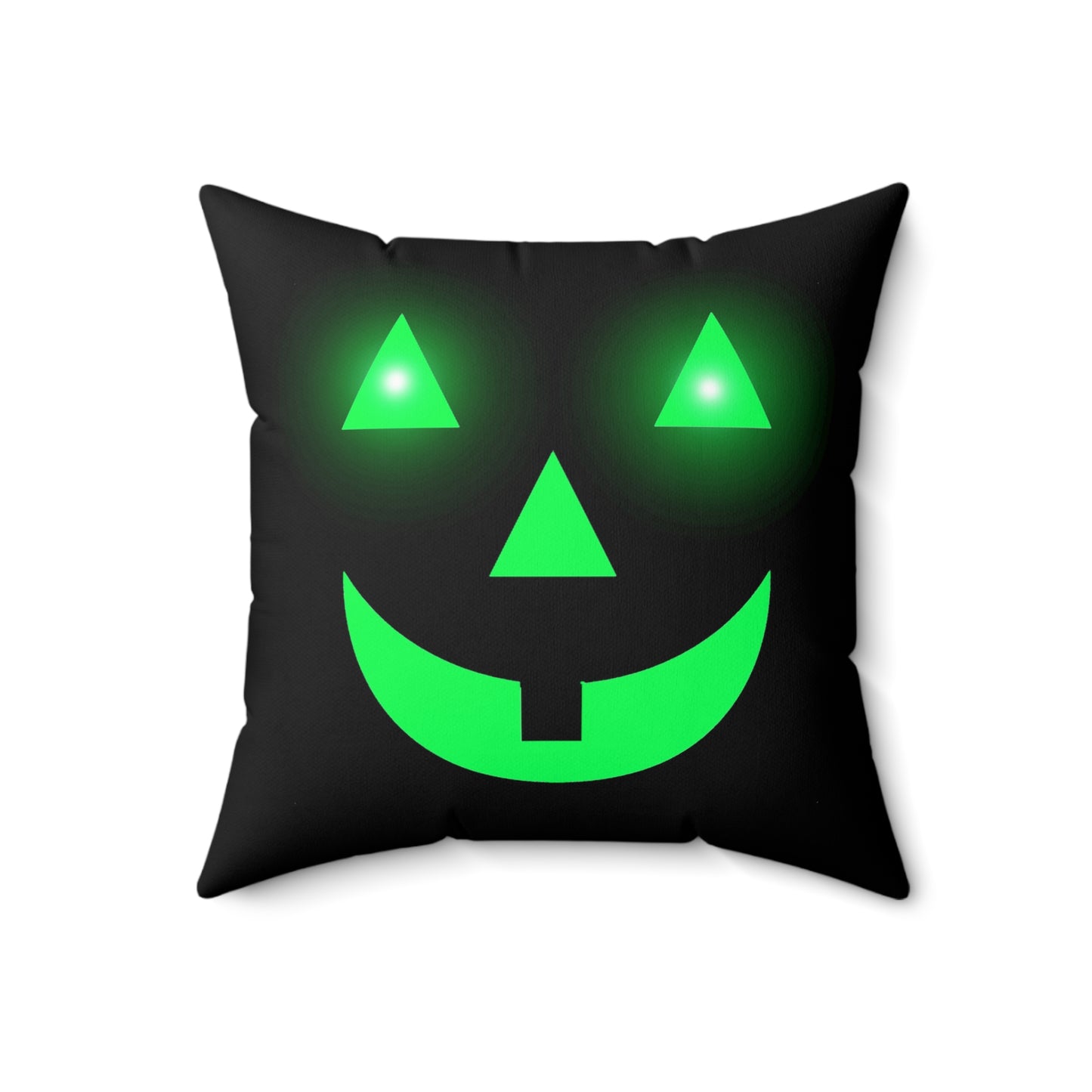 Halloween Pumpkin glow, Spun Polyester Square Pillow