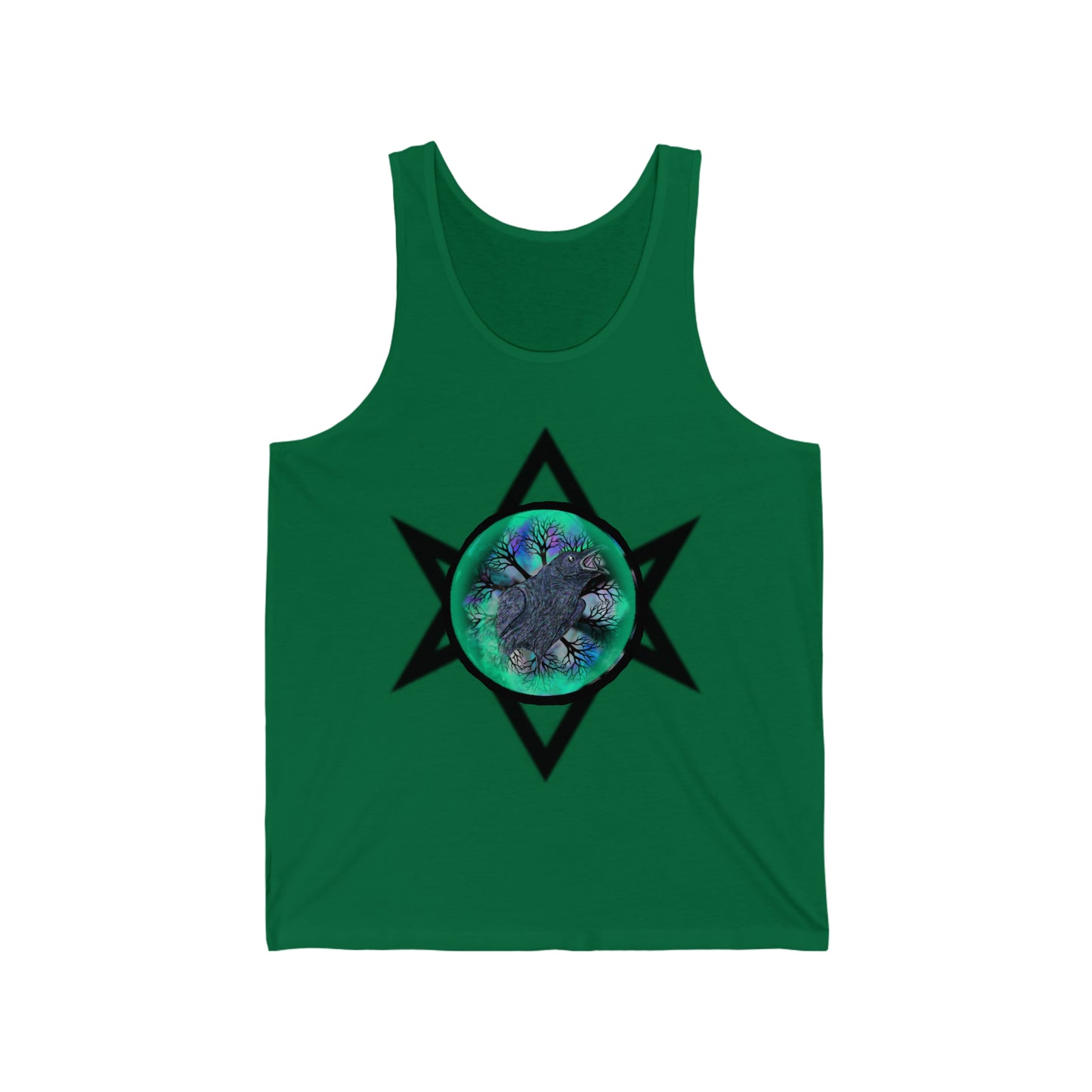 Raven Magick Jersey Tank Green